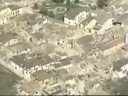 Los efectos del terremoto, a vista de pájaro