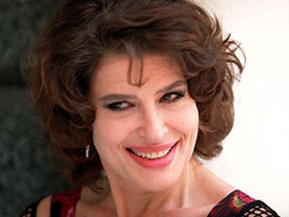 Fanny Ardant, ayer en Madrid.