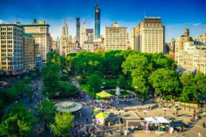 El parque de Union Square, en Nueva York.