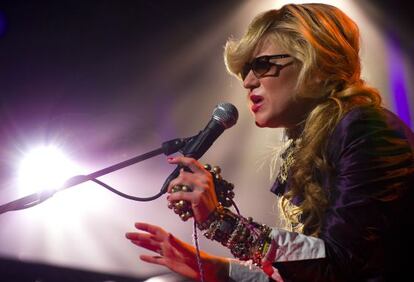 La cantante estadounidense Melody Gardot durante un festival en Suiza.