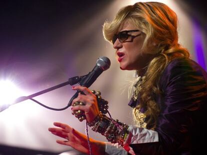 La cantante estadounidense Melody Gardot durante un festival en Suiza.