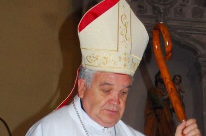 El obispo de Aguascalientes, Jos&eacute; Mar&iacute;a de la Torre. 