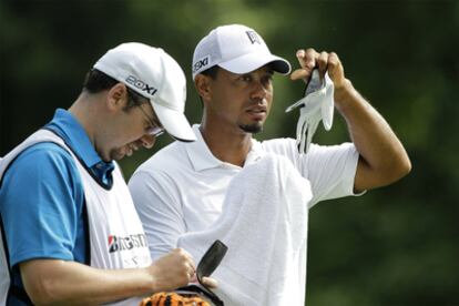 Tiger Woods, en un momento de la segunda jornada del Bridgestone Invitational.