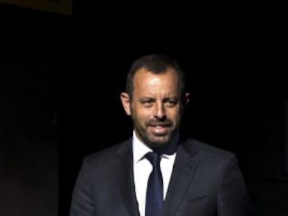 Rosell, a su llegada esta mañana a la Audiencia Nacional