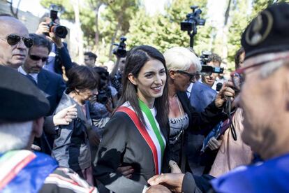 Virginia Raggi alcaldesa de Roma (Italia)