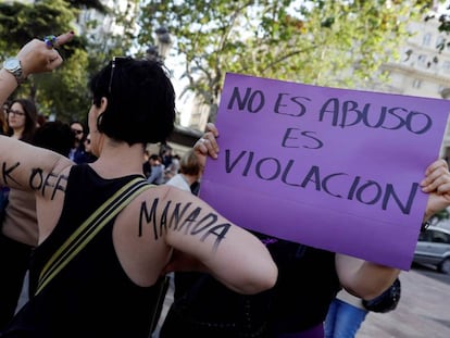 Over a thousand people protested in Valencia.