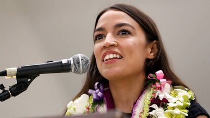 La candidata demócrata al Congreso por Nueva York, Alexandria Ocasio-Cortez.