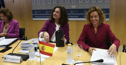 La ministra de Hacienda, María Jesús Montero, y la ministra de Política Territorial y Función Pública, Meritxell Batet, presiden el Consejo de Política Fiscal y Financiera (CPFF)