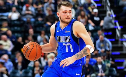 Doncic, en el partido ante los Pacers de Indianápolis.