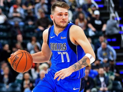 Doncic, en el partido ante los Pacers de Indianápolis.