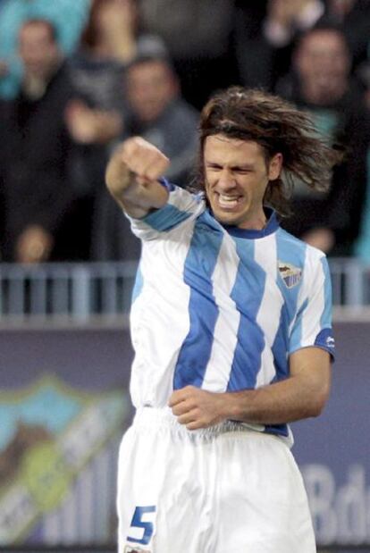 Demichelis celebra su gol al Athletic.