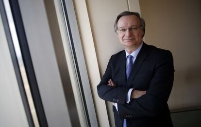 El consejero delegado de Accenture, Pierre Nanterme, fotografiado en las oficinas de la empresa en Madrid.