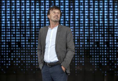 Nicolas Hulot, en el Museu de les Ciències de Valencia, en 2019.