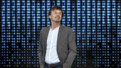 Nicolas Hulot, en el Museu de les Ciències de Valencia, en 2019.