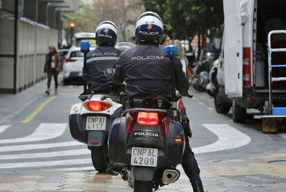 Ágentes de Policía en una imagen de archivo.