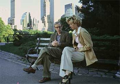 El actor y director de cine Woody Allen, en Central Park.