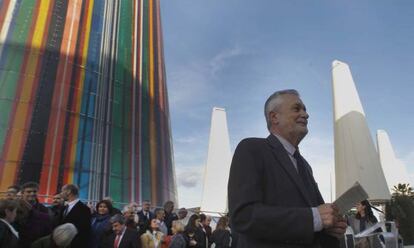 José Antonio Griñán, en un acto con expertos que colaboran en el programa electoral.