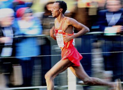 El español, durante la carrera