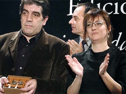 Eduardo Lago y Marta Sanz, ganador y finalista del Premio Planeta 2006.