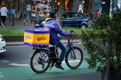 Un repartidor de Getir en Berlín.