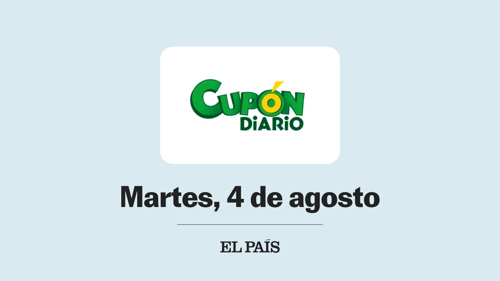 Cupón diario de la ONCE: comprobar sorteo del martes 4 de agosto