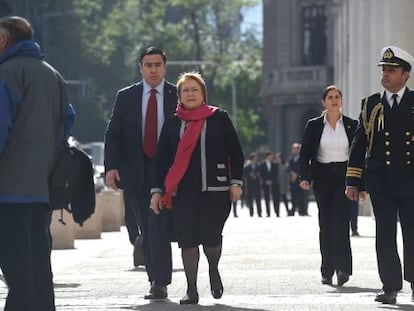 A presidenta do Chile, Michelle Bachelet.