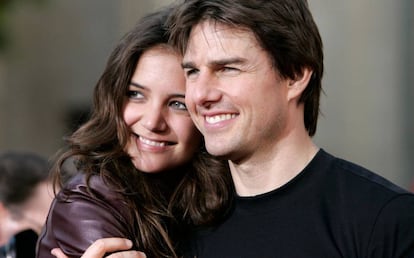 Tom Cruise y Katie Holmes, en Los &Aacute;ngeles en una imagen de 2005.