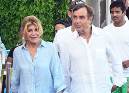 Carmen Cervera y Manolo Segura en Marbella el pasado agosto.