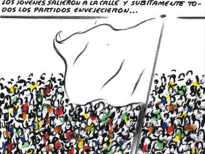 Viñeta de El Roto sobre el Movimiento 15-M