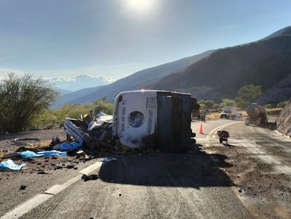 Accidente migrantes Oaxaca Cuacnopalan