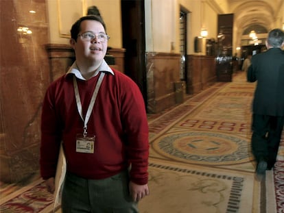 Javier Dorronsoro, asistente del Grupo Parlamentario Popular, en el Congreso.
