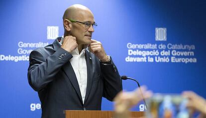 El consejero de Exteriores catal&aacute;n, Ra&uuml;l Romeva.