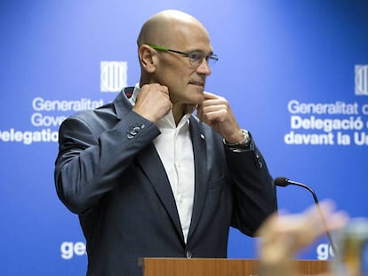 El consejero de Exteriores catal&aacute;n, Ra&uuml;l Romeva.