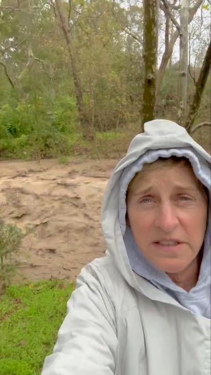 La actriz y comediante Ellen DeGeneres, en un video de su cuenta de Instagram.