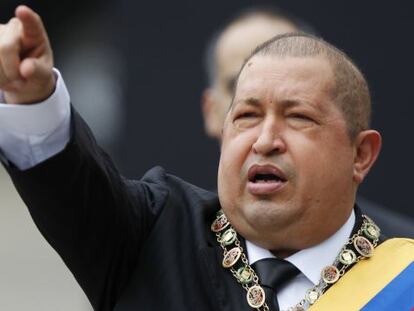 El presidente de Venezuela, Hugo Ch&aacute;vez, durante los actos de conmemoraci&oacute;n de la muerte del Libertador Sim&oacute;n Bol&iacute;var el s&aacute;bado pasado.