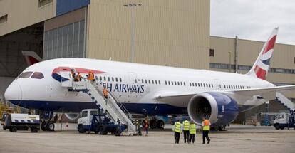 Un Boeing 787 'Dreamliner' en Heathrow, Londres.