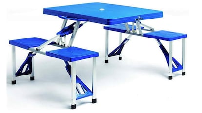 Conjunto de mesa y sillas de camping Deuba