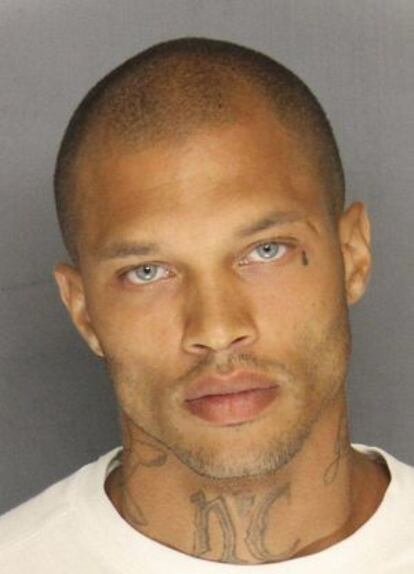 El preso Jeremy Meeks, quien hoy trabaja como modelo.