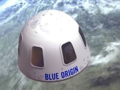 Cápsula espacial de Blue Origin.