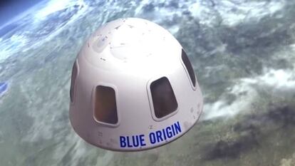 Cápsula espacial de Blue Origin.