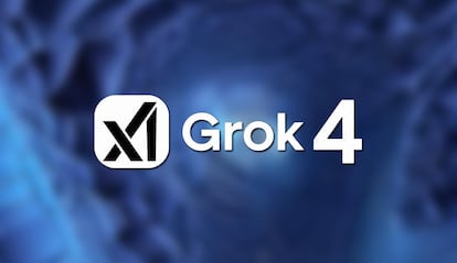 Logo de Grok 4 con fondo