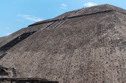 Imagen de la pirámide de Teotihuacán.