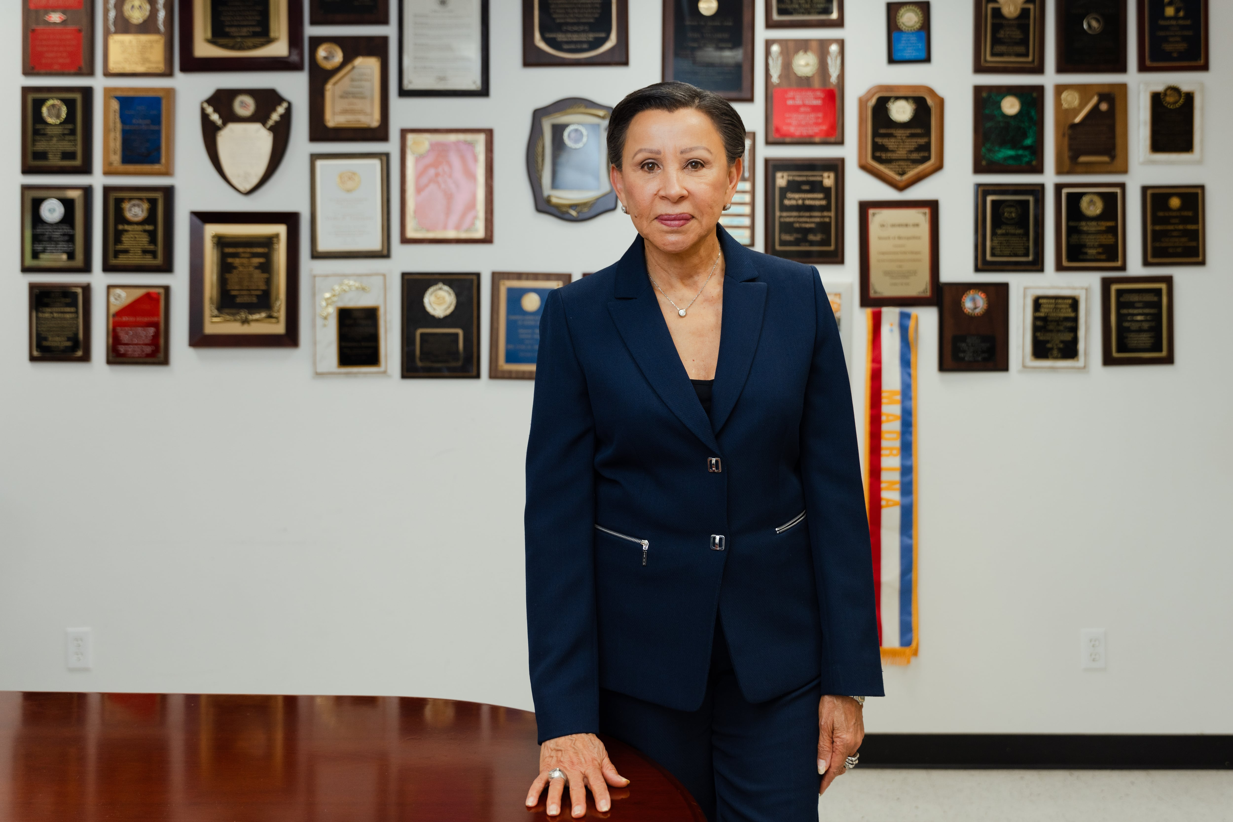 Nydia Velázquez, en su oficina de Williamsburg (Brooklyn), el lunes pasado.