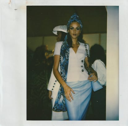 ----PIEFOTO---- Helena Barquilla, durante el desfile de la colección primaveraverano 1993.