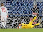 Soccer Football - UEFA Nations League - League A - Group 4 - Switzerland v Spain - St. Jakob-Park, Basel, Switzerland - November 14, 2020 Switzerland's Yann Sommer makes a save REUTERS/Arnd Wiegmann