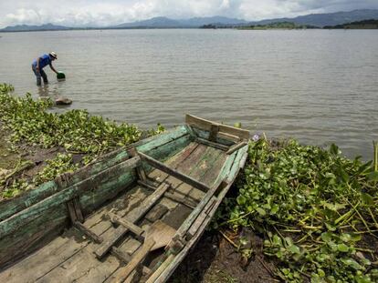 El lago Apanás, donde se desarrolla un proyecto para detener la sedimentación, en Jinoteca (Nicaragua).