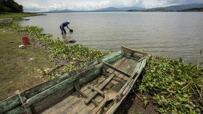 El lago Apanás, donde se desarrolla un proyecto para detener la sedimentación, en Jinoteca (Nicaragua).