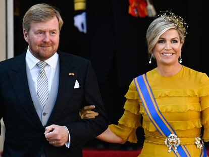 Los reyes Guillermo y Máxima de Holanda en La Haya en septiembre de 2020.