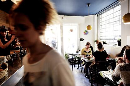 Comedor del restaurante La Candela.