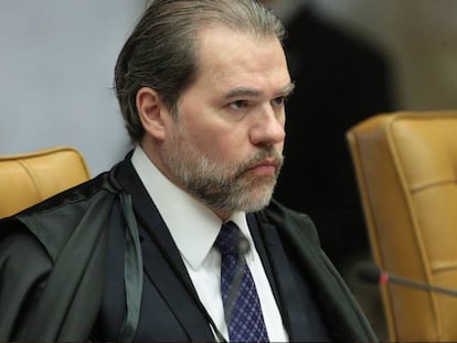 Ministro Dias Toffoli durante sessão do STF.